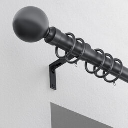 Steel 2.8cm Single Curtain Pole