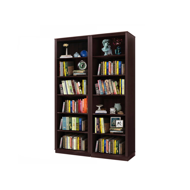 Demetricia 223cm H x 148cm W Library Bookcase