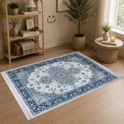 Floral Flokati Area Rug