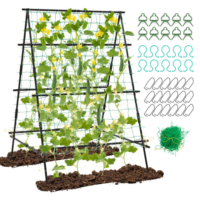 146cm H x 130cm W Metal Arched Trellis
