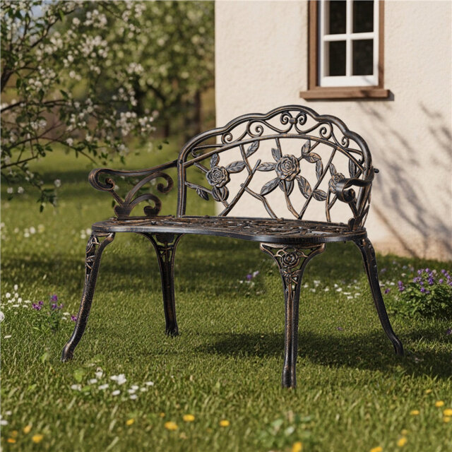 Waterproof Metal Outdoor Bench