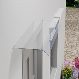 Dakota Fields 100cm W x 33cm D PET Cover Retractable Door / Window Awning