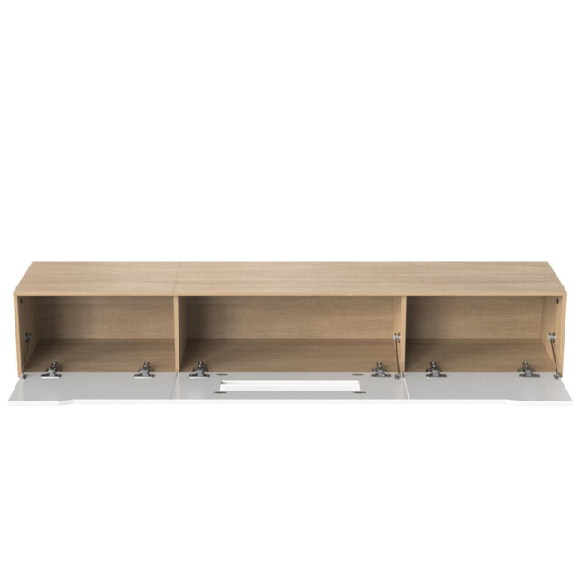 TV cabinet, high-gloss TV cabinet, matching colours with colour-changing LED lights (only front cabinet door high-gloss)