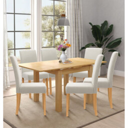 Hatcher 6 - Person Solid Oak Dining Set