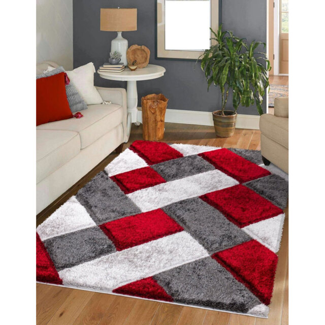 New Soft Shaggy Modern Indoor/Outdoor Bedroom Rug Living Room Carpet Runner Mats