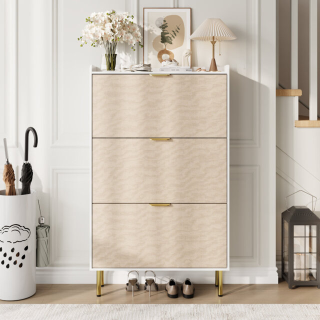 24 Pair Shoe Storage Cabinet