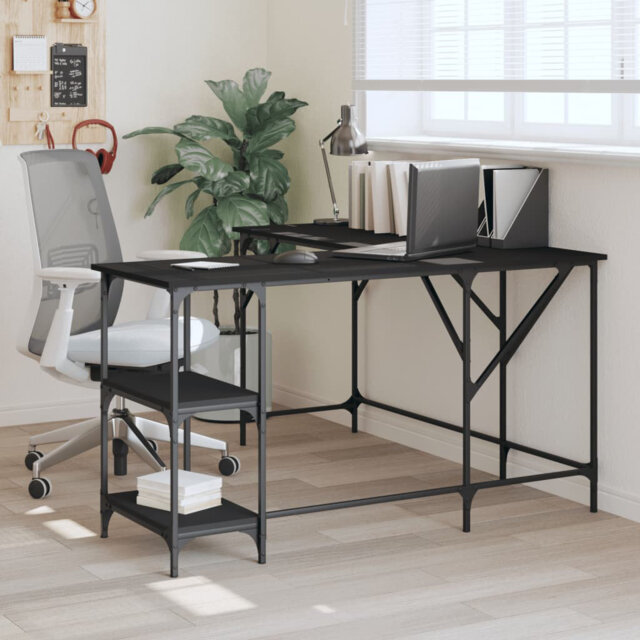 Aadvika L-Shaped Metal Base Writing Desk
