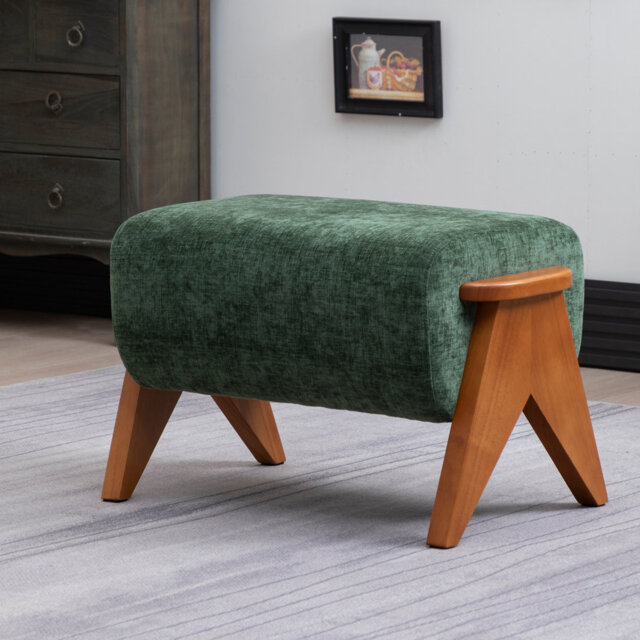 65cm Wide Rectangle Solid Colour Standard Ottoman