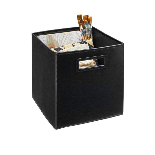 28cm Cube Storage Cubeicals Faux Leather Drawer by ClosetMaid