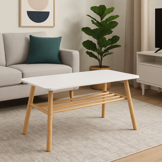 Maribel Four Leg Coffee Table with Storage
