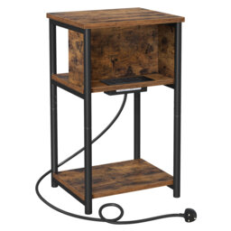 End Table with Built-In Outlets