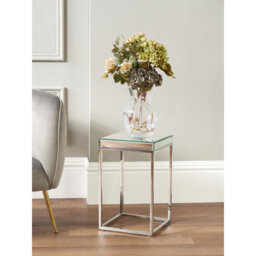 Siems Glass Top Frame End Table