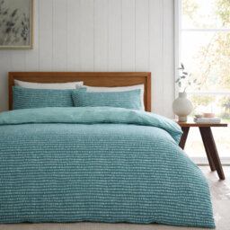 Moseley Teal  Reversible Duvet Cover Set y
