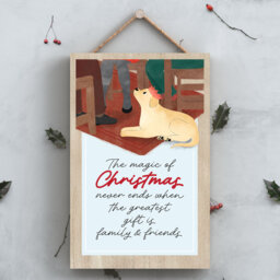 Magic Of Christmas Santa Paws Wooden Plaque Vivid Squid Wholesale Wall Decor