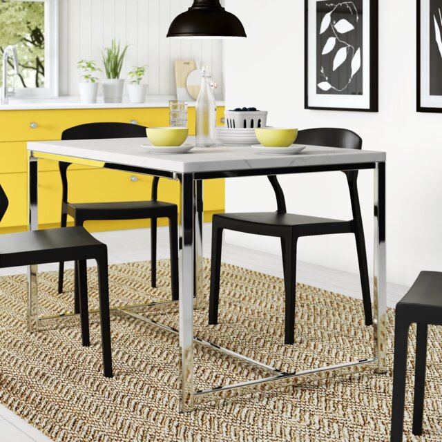 Rumi Metal Base Dining Table