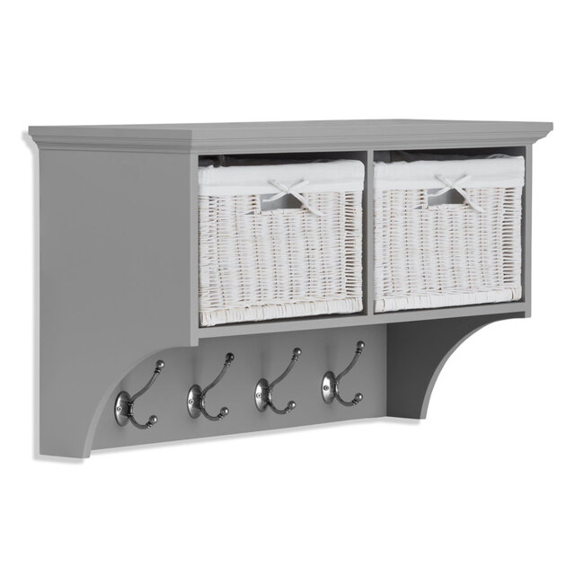 Erica Wall 4 - Hook Wall Mounted Coat Rack