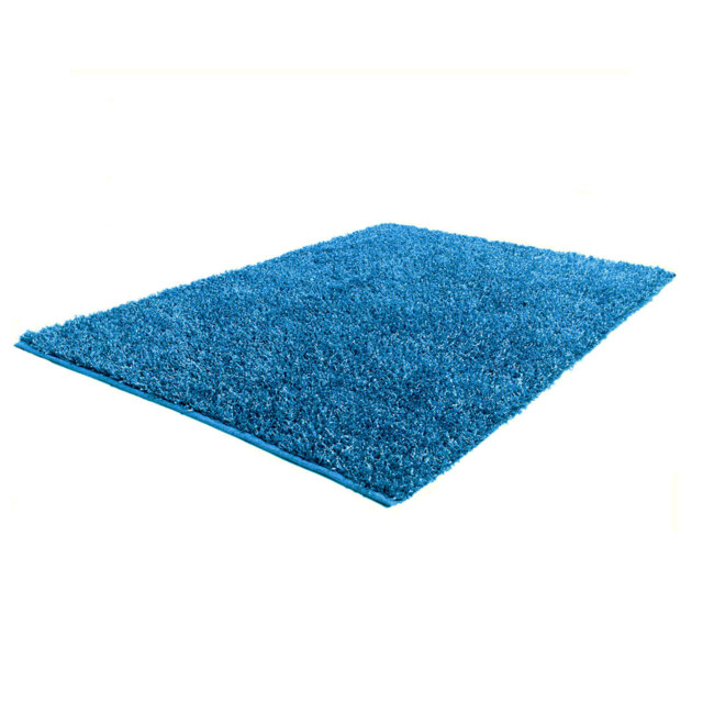 Culpepper Handmade Shag Turquoise Rug