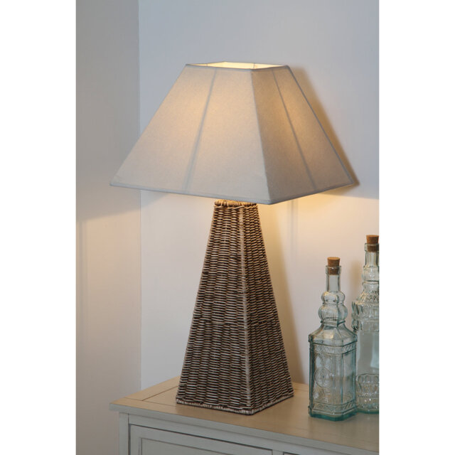 Deborah Wicker/Rattan Table Lamp