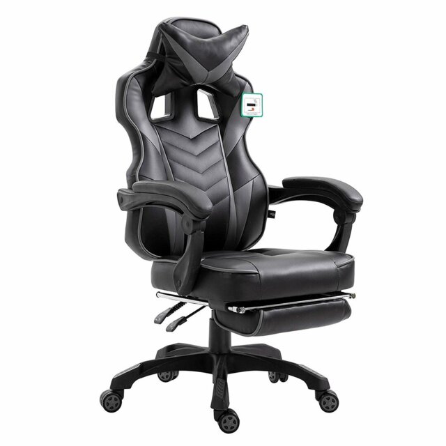 Symple Stuff Adjustable Faux Leather Swiveling PC & Racing Game Chair