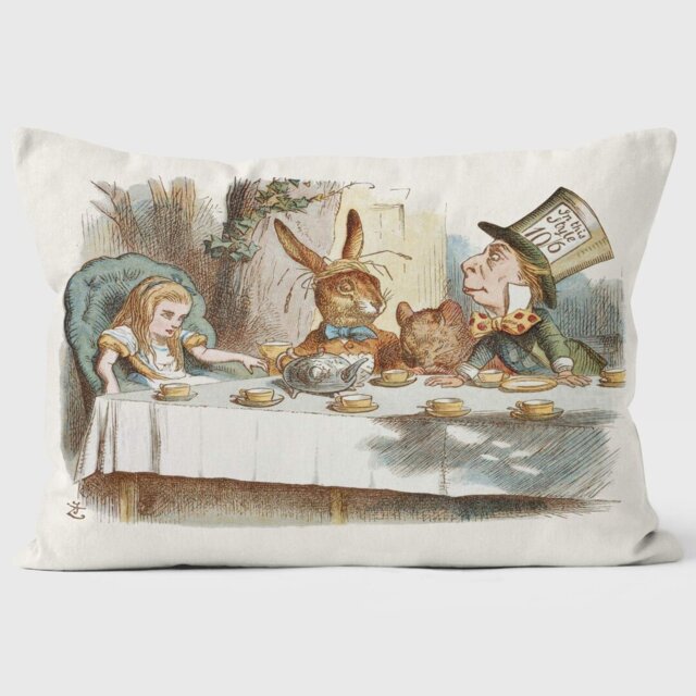 Mad Hatter - Alice in Wonderland - Lewis Carroll Cushion