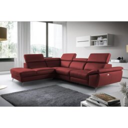 La Crosse Genuine Leather Corner Sofa