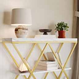 Metal Base Dining Table