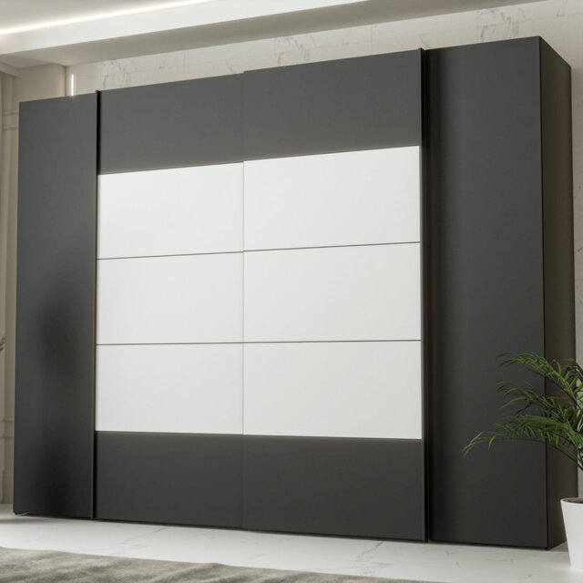 Debarr 4 Door Manufactured Wood Wardrobe