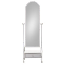 Larvell Solid And Engineered Wood Flat Floor Mirror