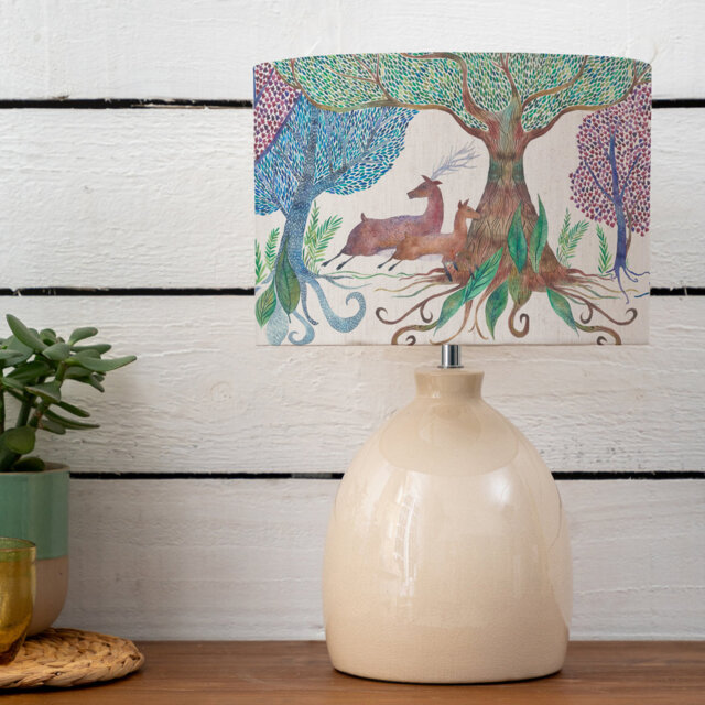Willow Woods Ceramic Table Lamp