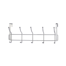 Buckingham Over Door Coat Hanger Rack 10 Hooks Space Saving Door Organizer