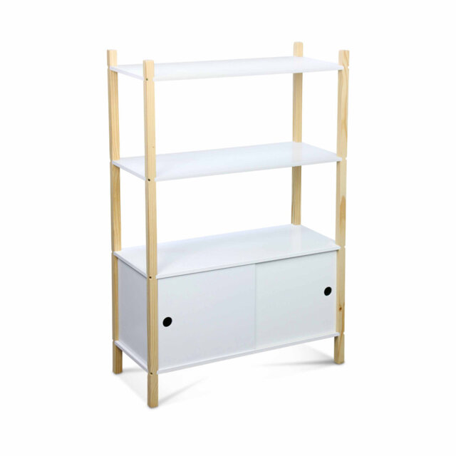 Ty Isabelle & Max 106.5Cm H X 70Cm W Solid Wood Pine Toy Storage Kids Bookcase