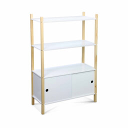 Ty 106.5cm H X 70cm W Solid Wood Pine Toy Storage Kids Bookcase