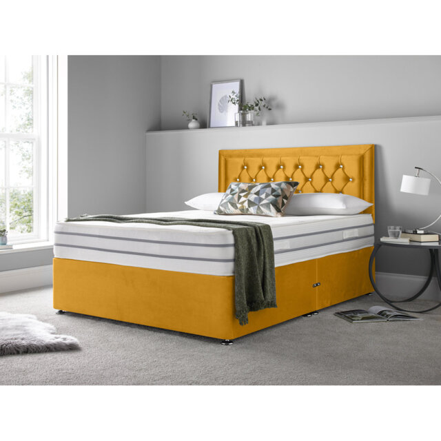 Muskingum Upholstered Bed with Mattress