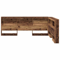 Storage Headboard Concrete 160 Cm Engineered Wood
