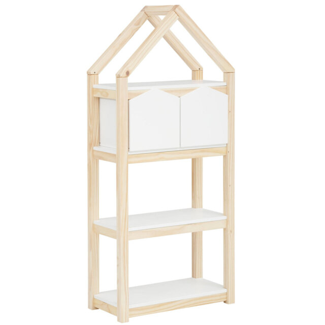 Fauina 139cm H x 59.5cm W Solid Wood Standard Bookcase