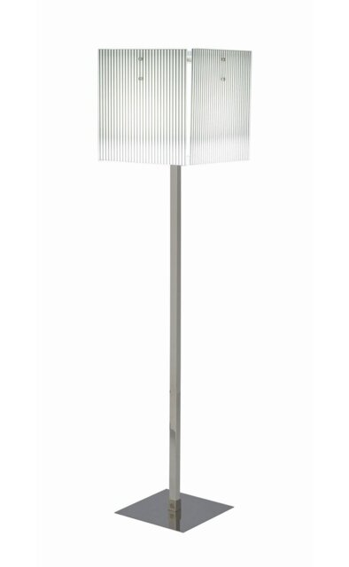 Accringt 165cm Polished Chrome Plated Traditional Floor Lamp