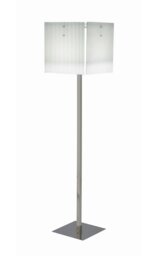Accringt 165cm Polished Chrome Plated Traditional Floor Lamp