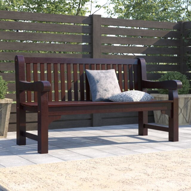 Garden bench made of solid wood