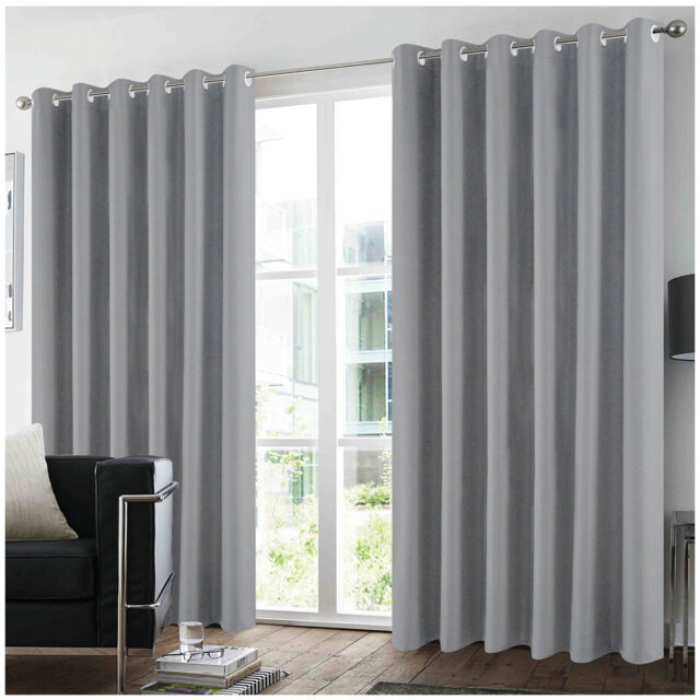 Luxury Microfibre Blackout Curtain Panels Pair Light Blocking Thermal Insulated Polyester Window Drapes Noise Reducing Curtains for Bedroom