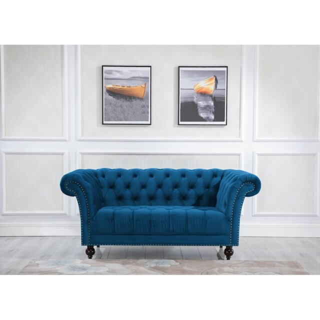 Benner 2 Seater Velvet Bennerfield Loveseat