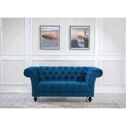 Benner 2 Seater Velvet Bennerfield Loveseat
