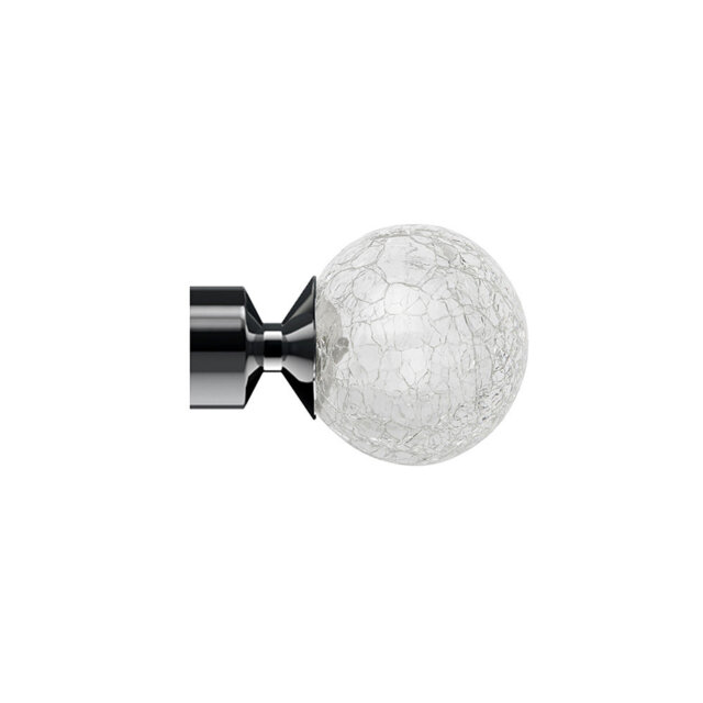 ECO PK 28Mm Poles Apart Crash Finials Pk 2 Polished Graphite