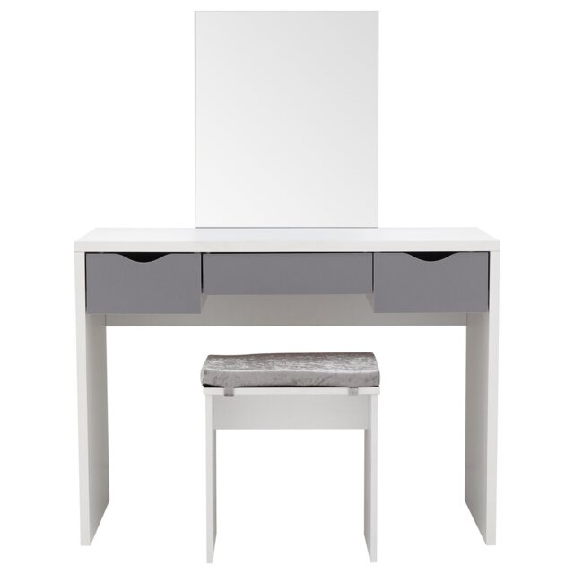 Derun Dressing Table Set with Mirror