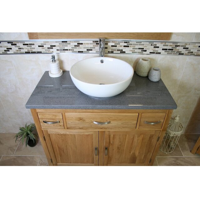 Kennedi 1000mm Single Bathroom Vanity with Vessel Ceramic Basin