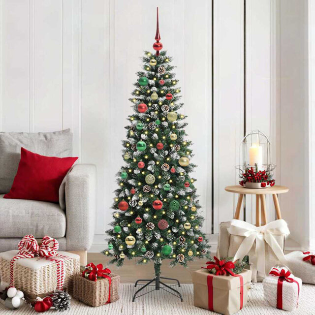 Artificial Christmas Tree with 150 LEDs Green