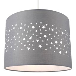 Stars Decorated Children/Kids Soft Cotton Bedroom Pendant or Lamp Shade