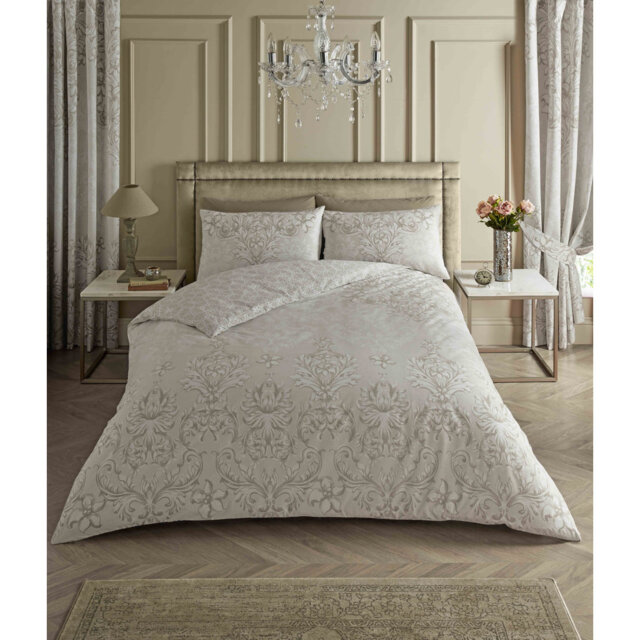 Floral Polycotton Duvet Cover Set with Matching Pillowcases Yarn Soft Bedding
