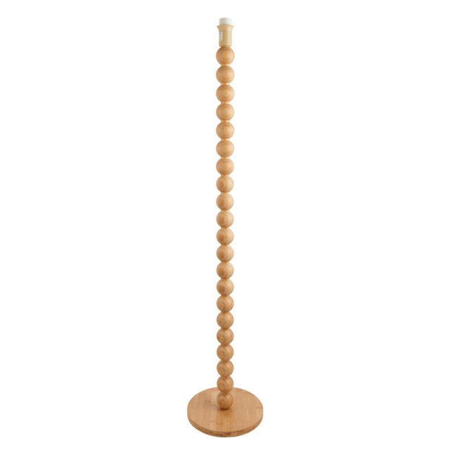 Cane Floor light Base finished in Natural Bamboo
