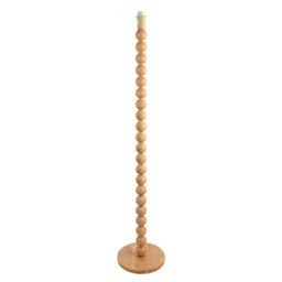 Cane Floor light Base finished in Natural Bamboo