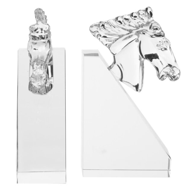 Glass Bookends